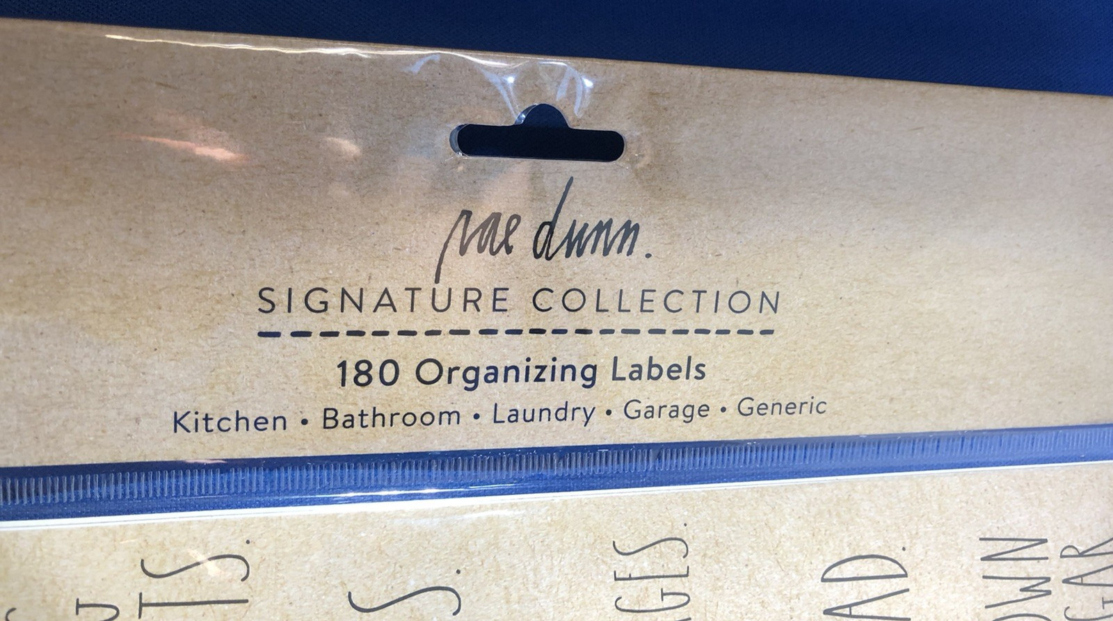 Rae Dunn Signature Collection Organizing Labels for Containers Pantry Fridge 180