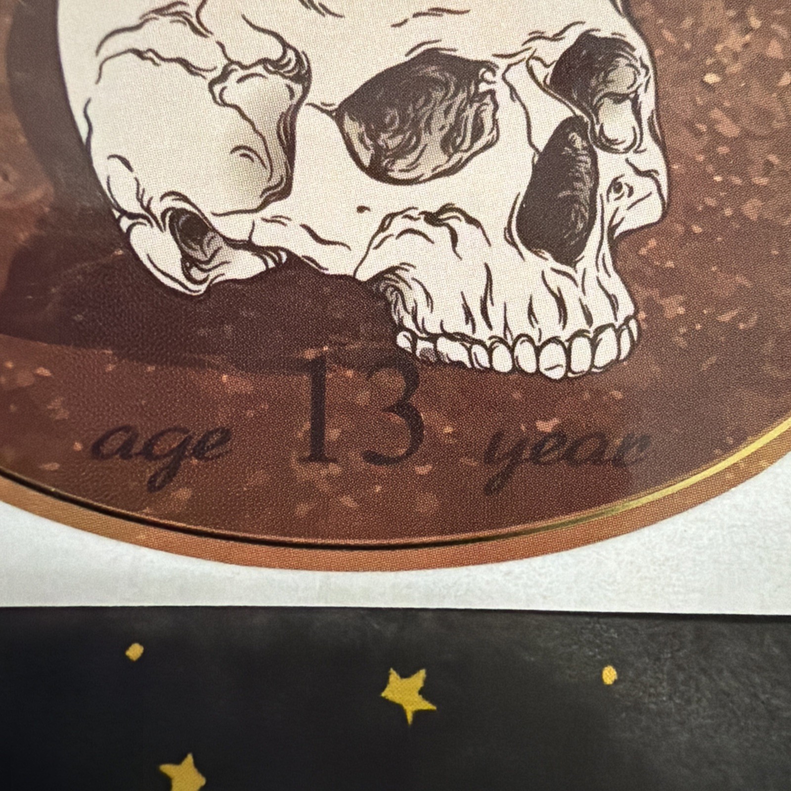 Vintage Look Apothecary Label Sticker Halloween Wine Bottle PLUCKED EYE OF NEWT