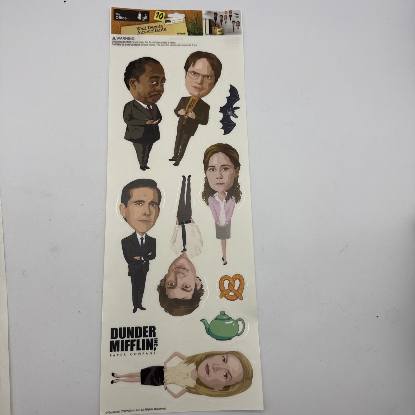 The Office Michael Scott Dunder Mifflin Dwight Sticker Sheet 10 Wall Decals