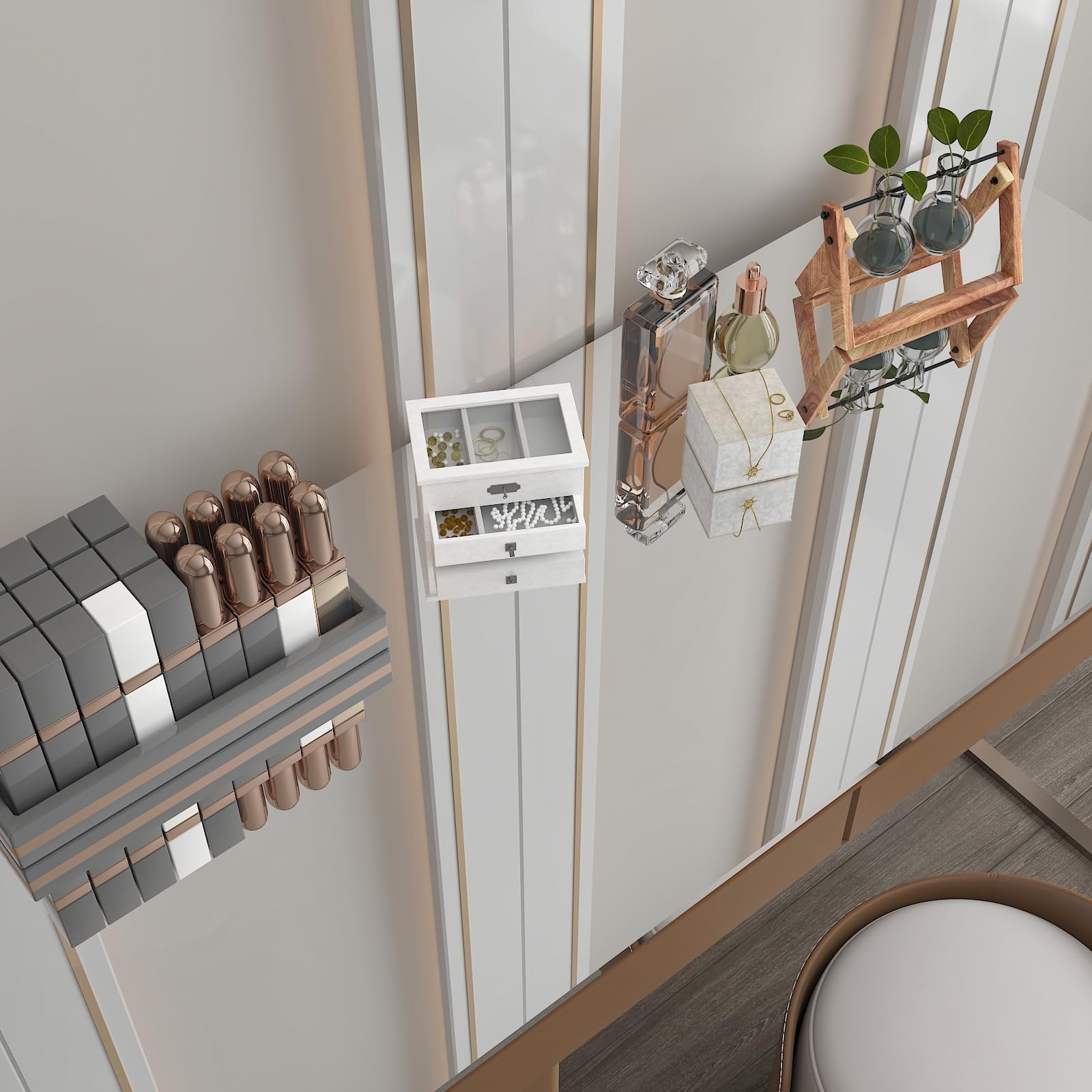 Reflective Silver Mirror Stickers Mirror Roll Walls Cabinets Vinyl Decor 12×100