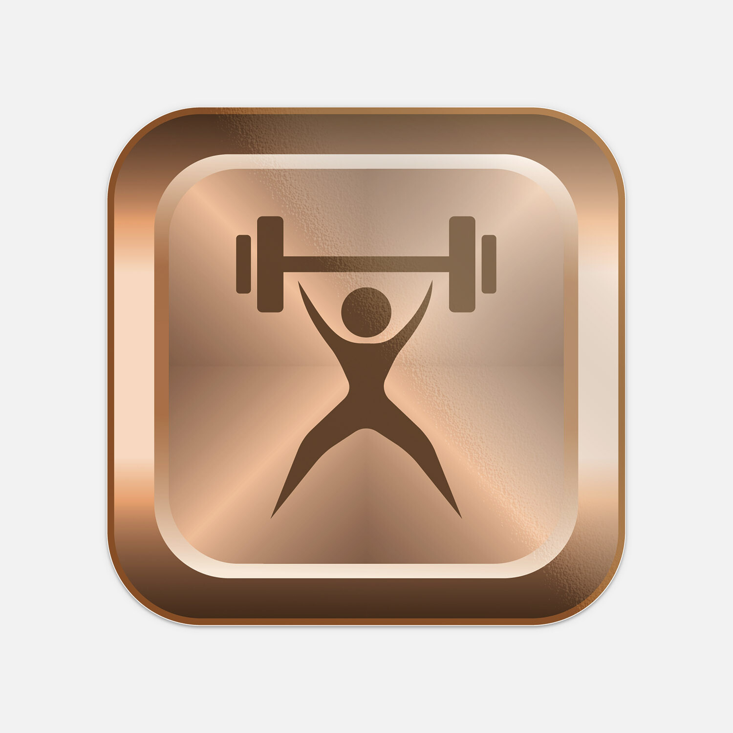 Weightlifting Sport Sign Emblem Vinyl Sticker Decal
