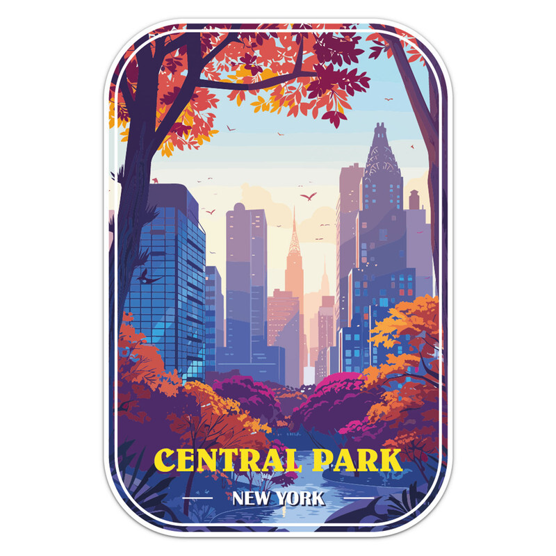 New York Central Park Car Bumper Sticker Vinyl Decal