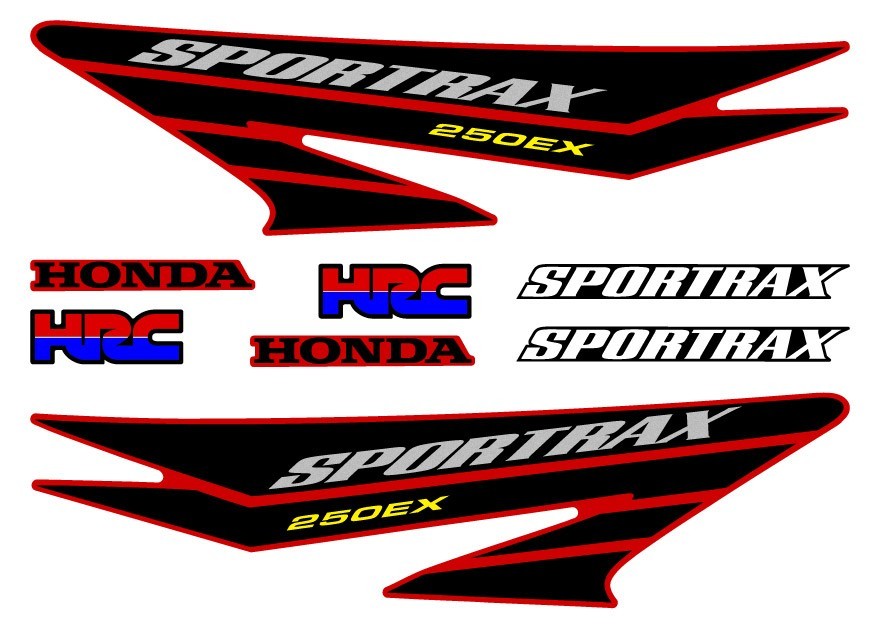 2004 Honda TRX 250ex Mark Decal Graphic Sticker Emblem Kit Set SPORTRAX 250 EX