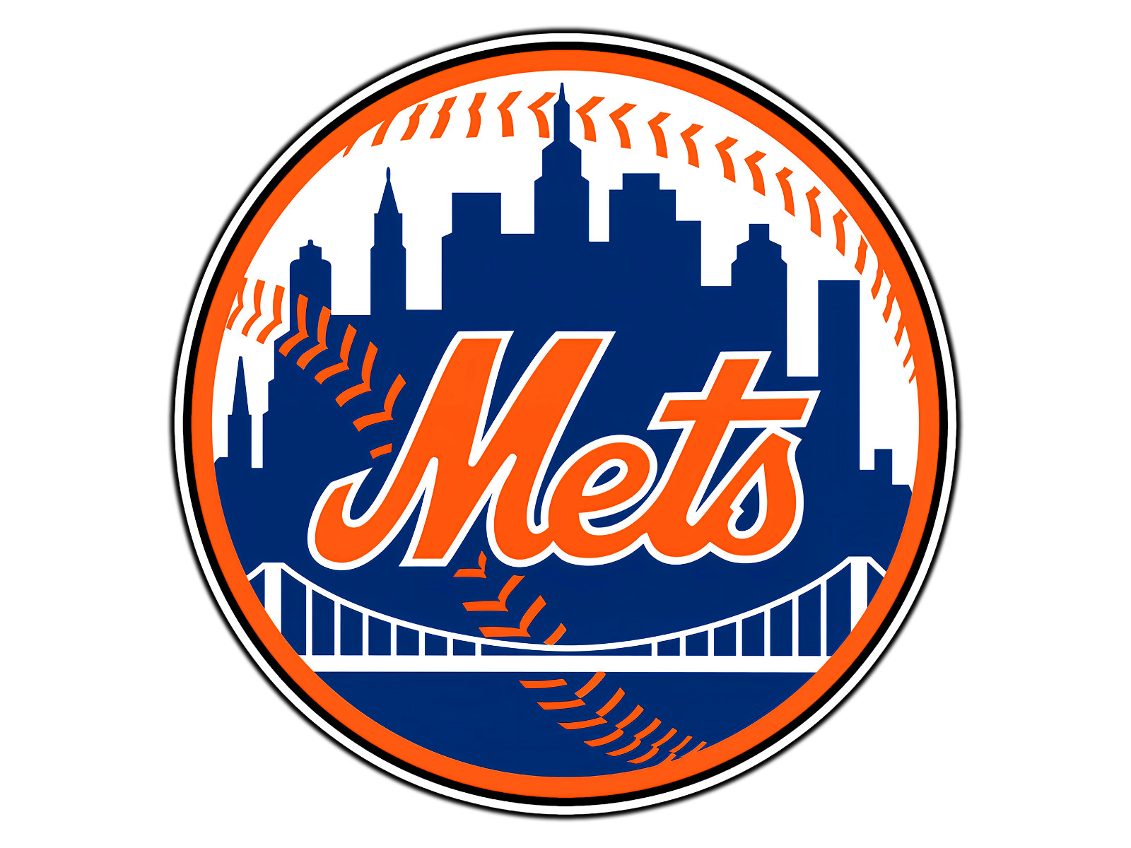 #188 New York Mets Emblem Logo MLB Waterproof Vinyl Sticker Decal Die-Cut