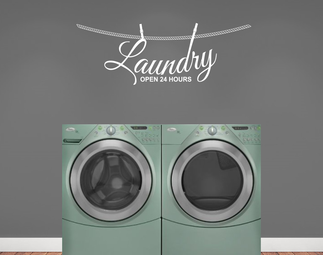FREE SHIPPING!! LAUNDRY ROOM WALL DECAL