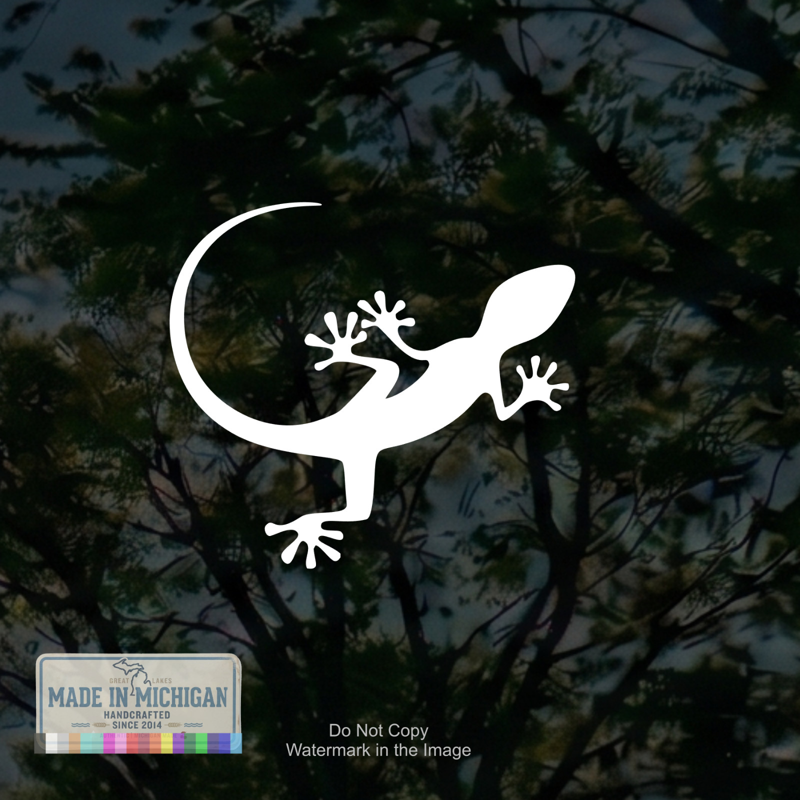 Gecko Lizard Vinyl Decal Sticker Car Truck Window Bumper Wall Laptop Die Cut Art