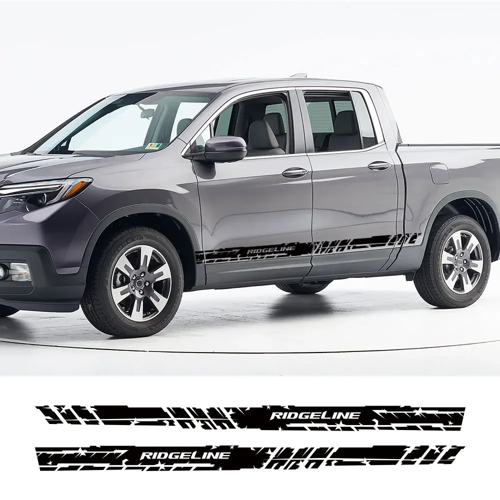 Aftermarket Door Side Skirt Stripe Decal for Honda Ridgeline | 2-Piece Vinyl Pic
