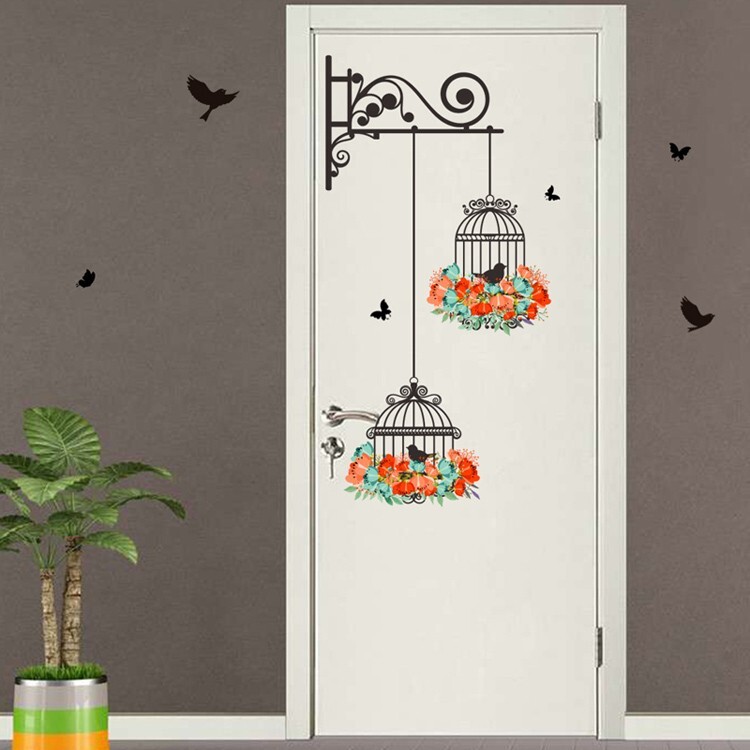Wall Sticker Flower Decal Removable Vinyl Mural Art Living Room Home Door Decor