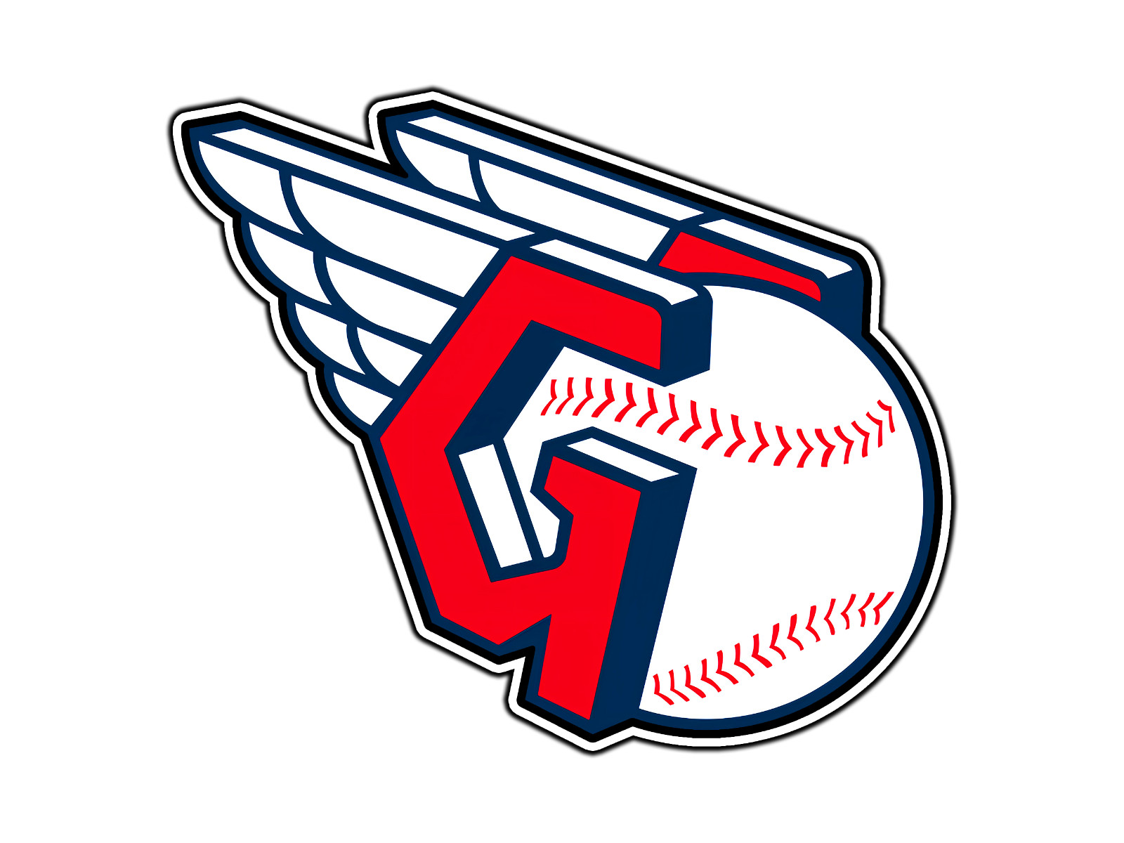 #0168 Cleveland Guardians Logo Baseball Fan Sticker Waterproof Vinyl Decal Car