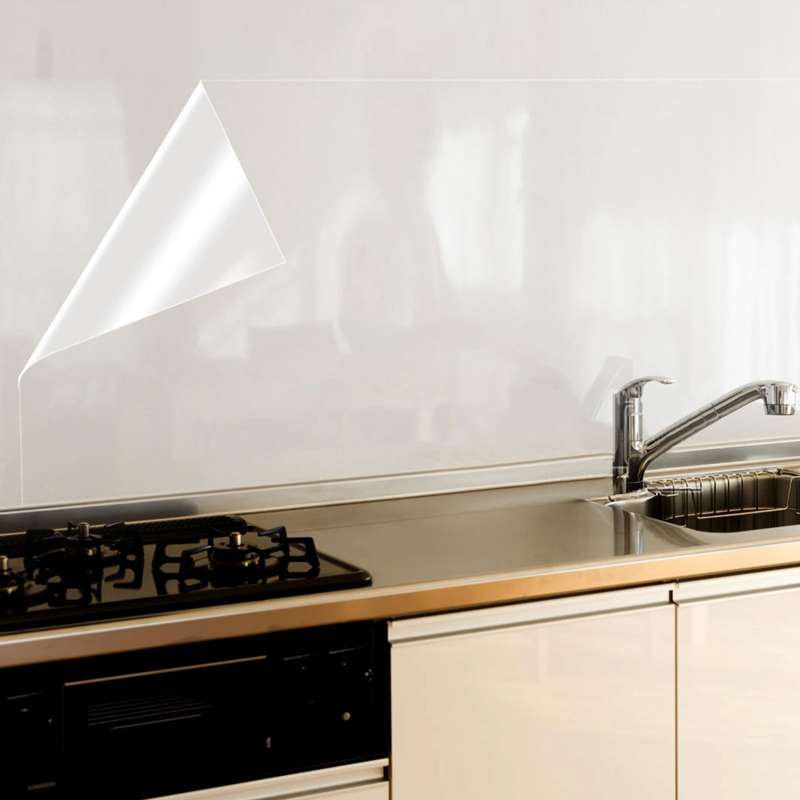 Kitchen Backsplash Wallpaper Stickers Clear Wall Protector Can Endure High Te…