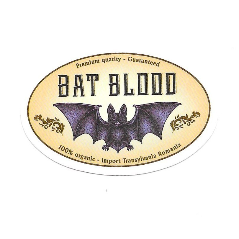 Bat Blood Vinyl Sticker Vampire Potion Journal Scrapbook Die Cut Goth Gothic