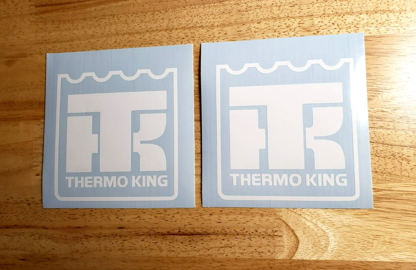 Thermo king Decals Stickers 5″x 5″ Gloss white (2) Fast USA
