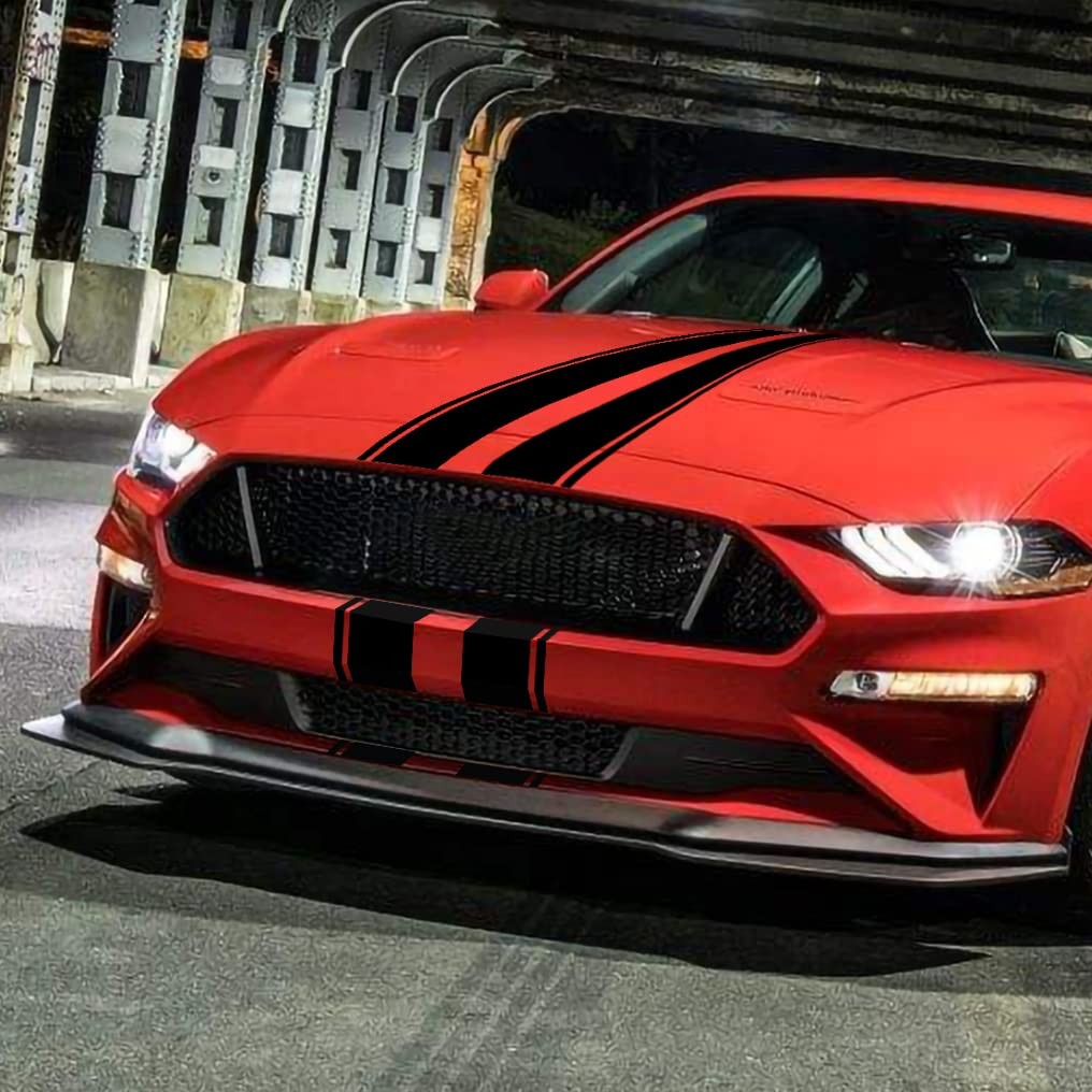 HUWANDE 63”x11” Racing Body Stripes Stickers,Cars Hood Vinyl Decals,Car Pat…