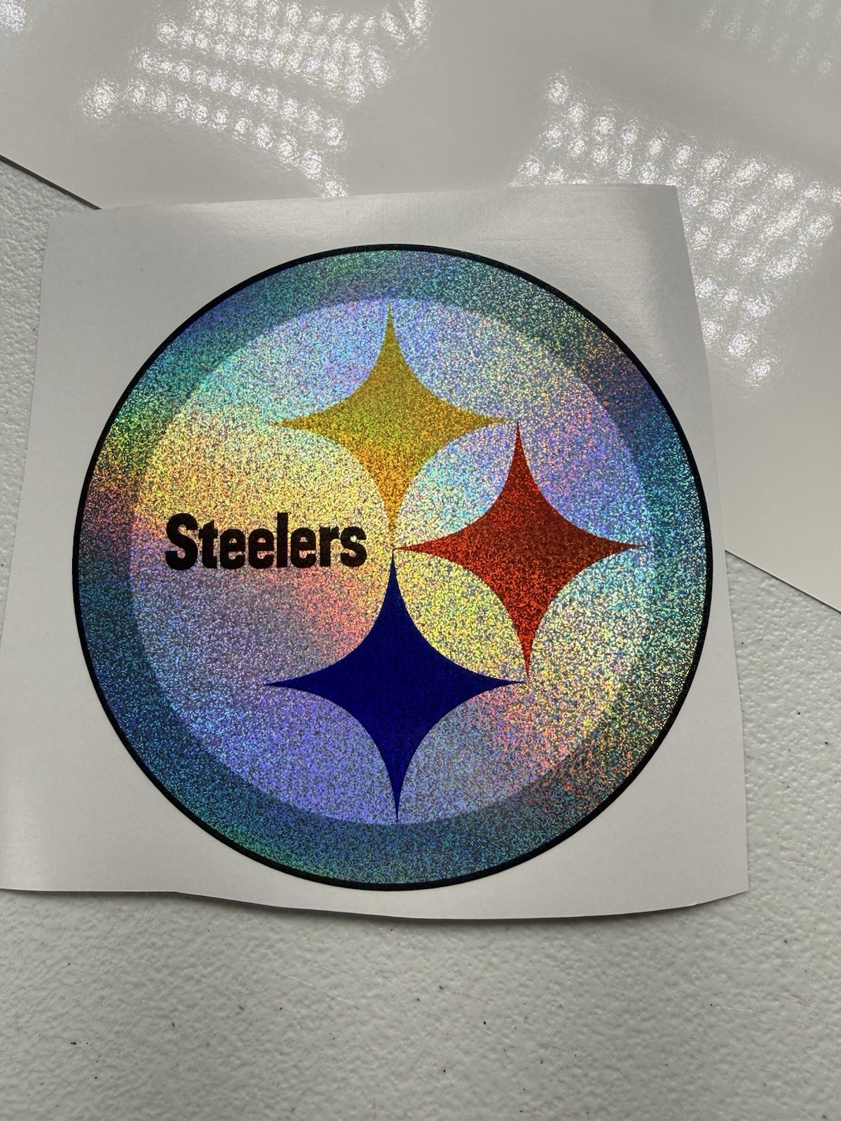 Pittsburgh Steelers Holographic Tiny Sparkle Vinyl Decal