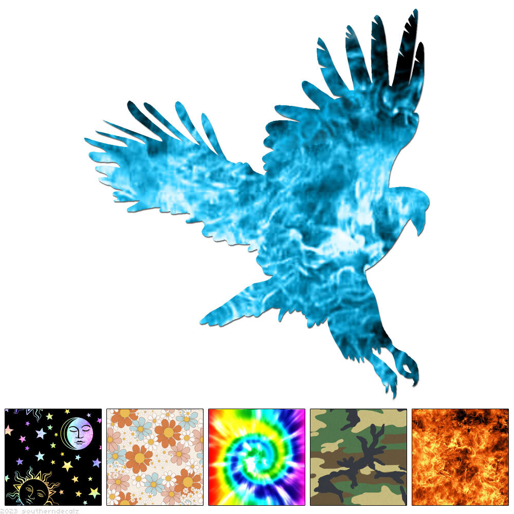 Hawk Pounce Bird – Decal Sticker – Multiple Patterns & Sizes – ebn6713