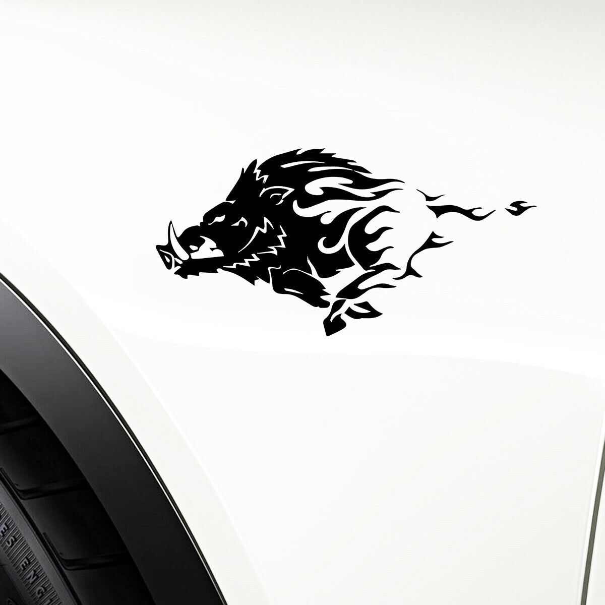 1Pcs Wild Hog Pig Boar Animal Car Auto Truck Window Bumper Vinyl Sticker Decal