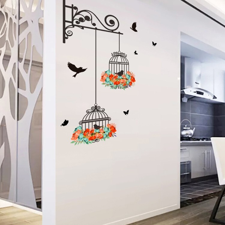 Wall Sticker Flower Decal Removable Vinyl Mural Art Living Room Home Door Decor