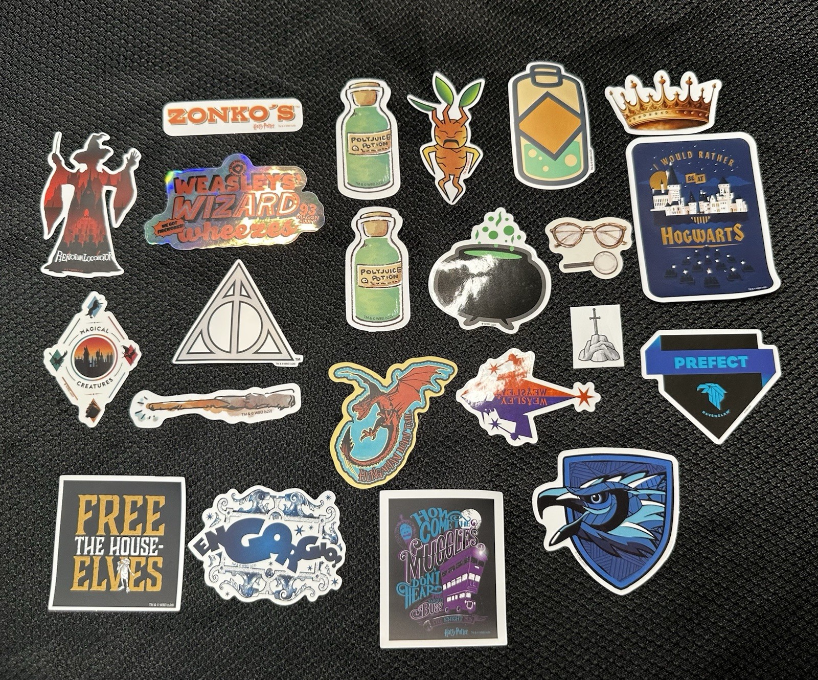 Harry Potter Stickers New Mixed Lot Of 141 Pieces Assorted Colors