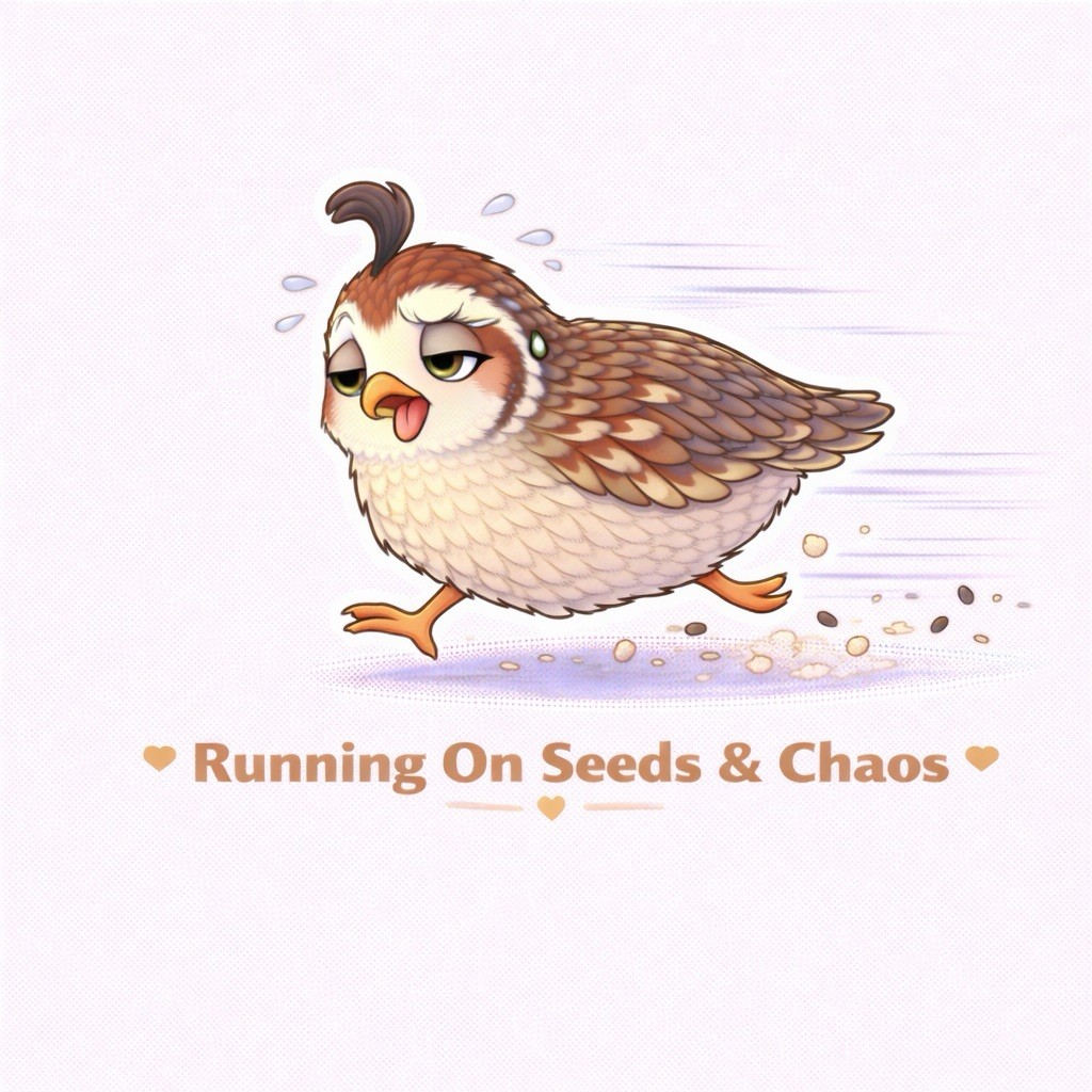 Funny Quail Sticker Set 12 Pack Cute Kawaii Bird Stickers Relatable Busy Life