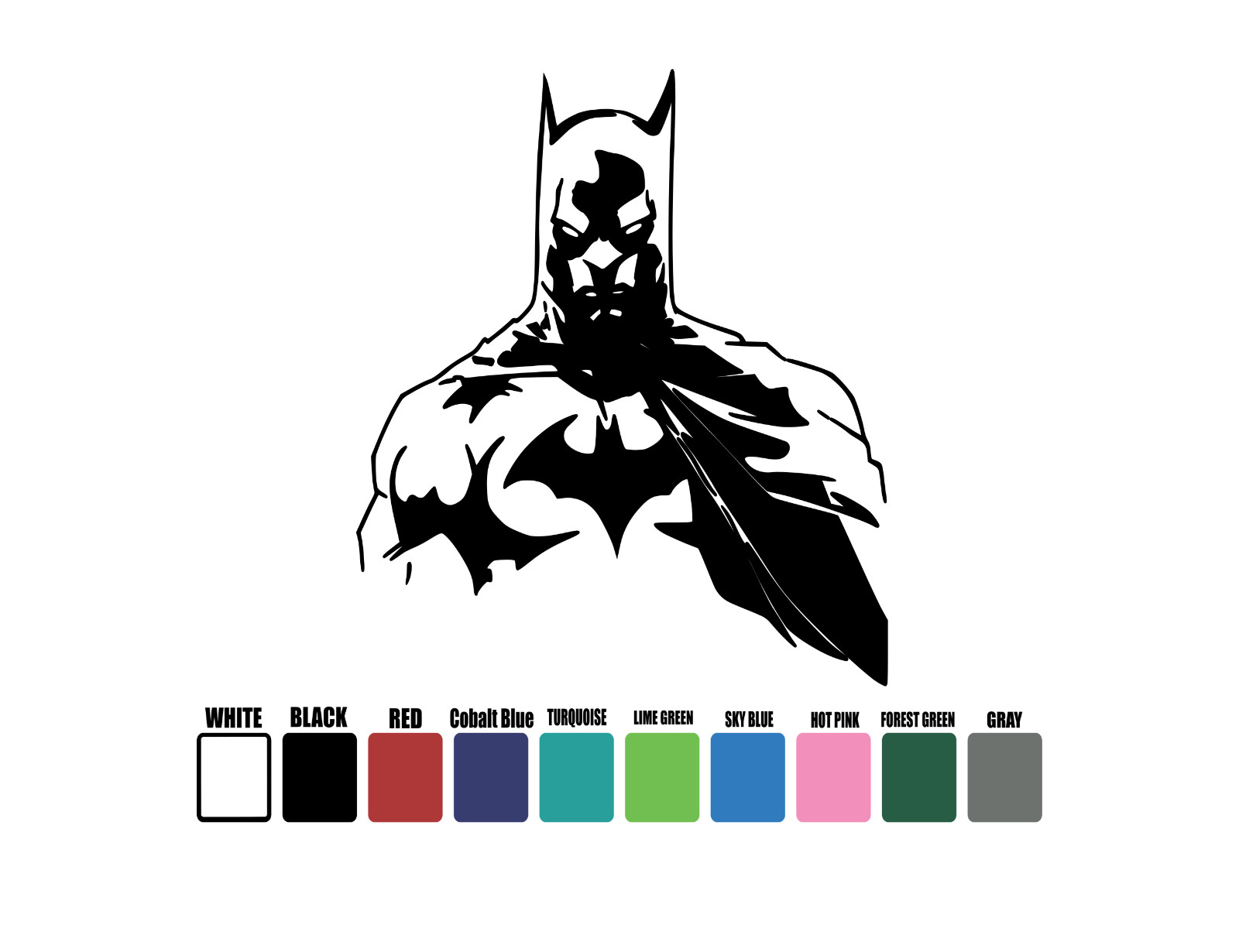 Batman The Dark Knight Vinyl Decal Sticker Dc Comics Car Truck Laptop Wall