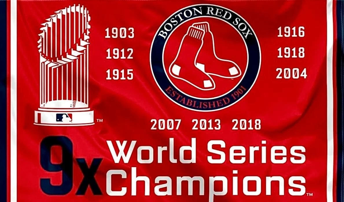 BOSTON REDSOX 9X World Series Champions *NEW* Measures 5″ x 3″