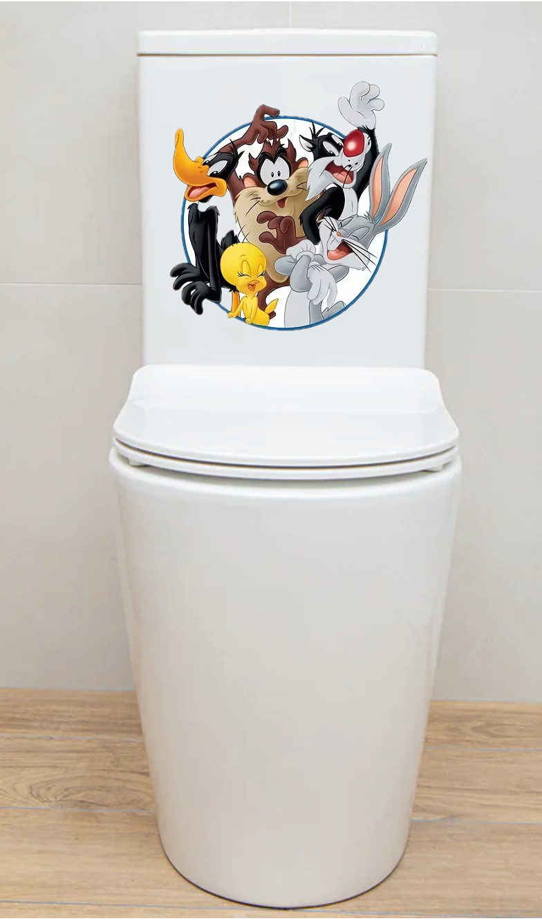 Looney Tunes Bugs Daffy Taz Sylvester Tweety Large Self Adhesive PVC Sticker