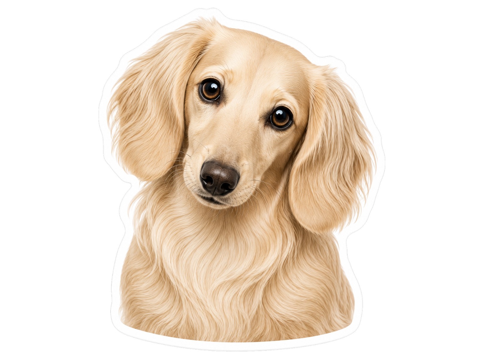 Dachshund Dog Decal Sticker Weather Resistant Car Laptop Window