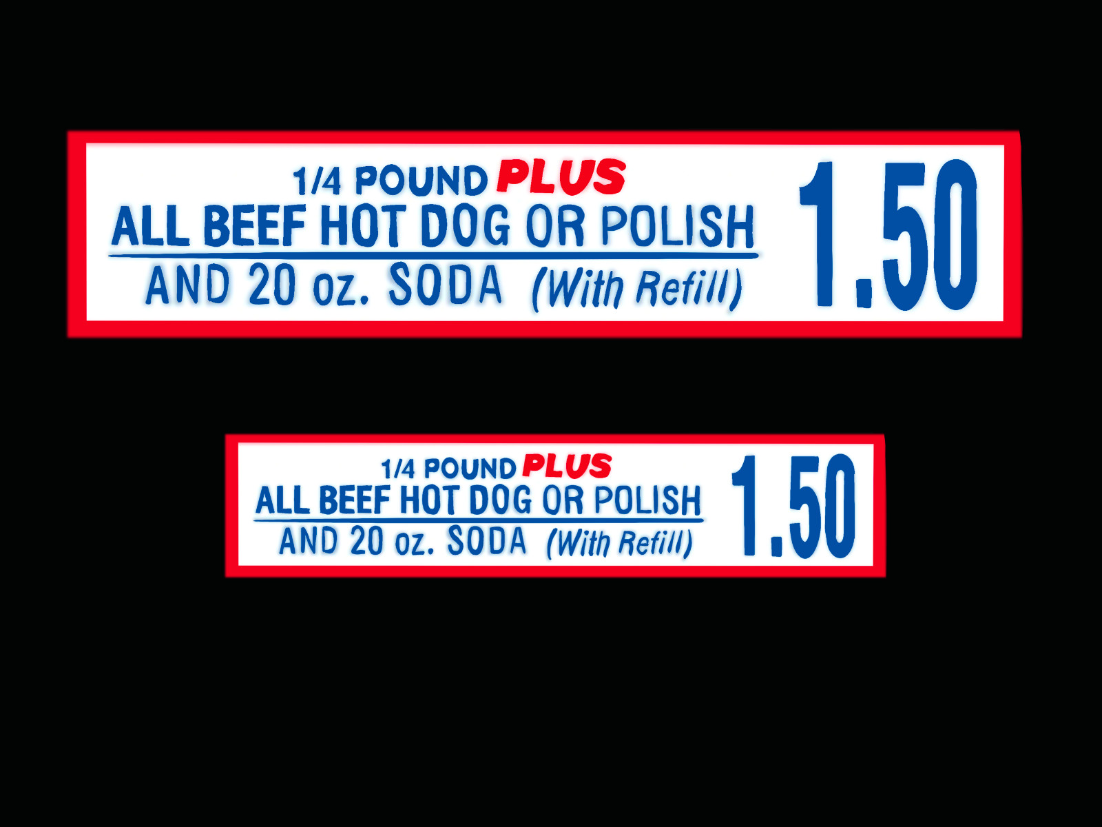 Costco Hot Dog and Soda Vinyl Bumper Sticker