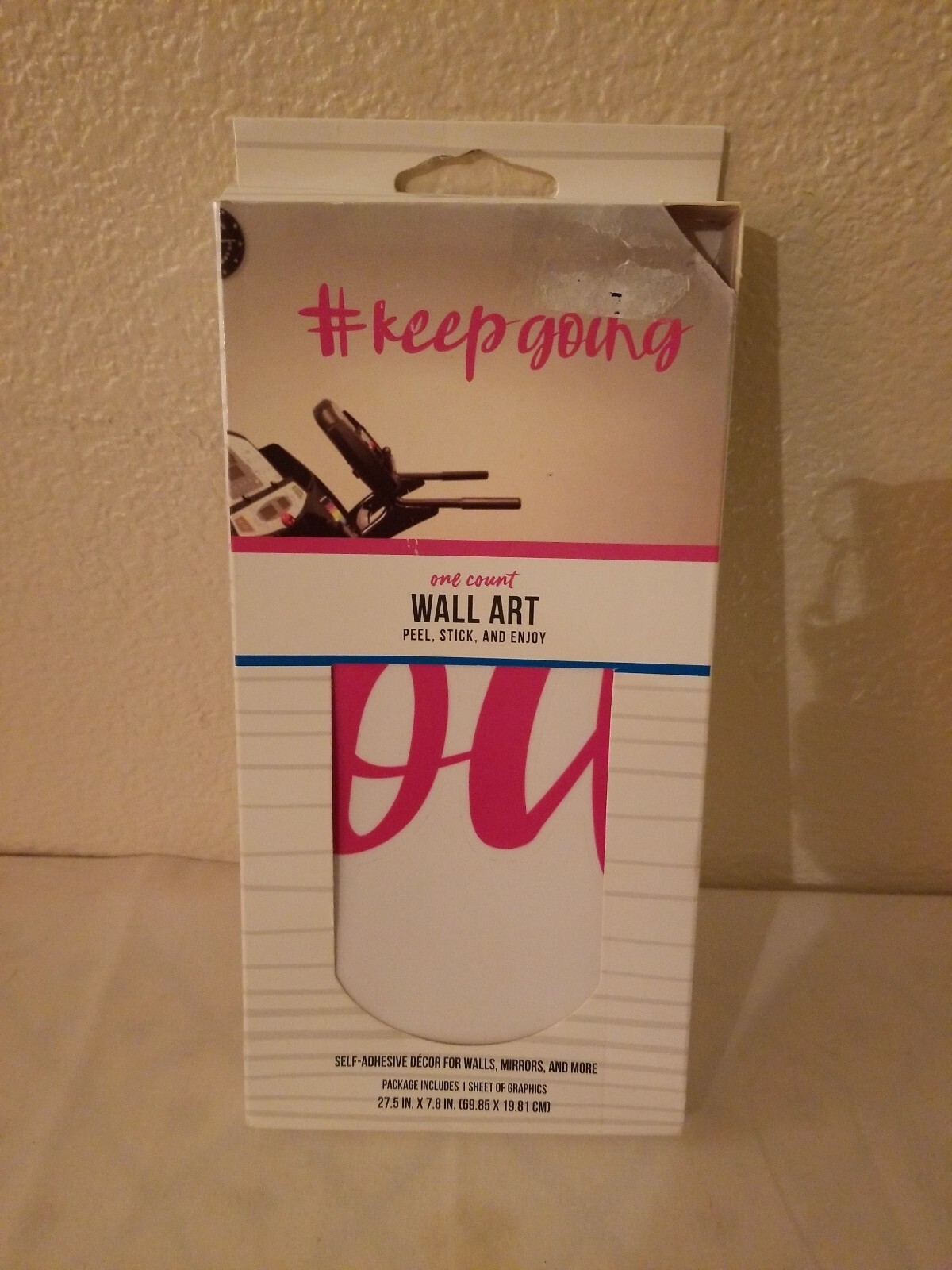 Impact Innovations One Count Wall Art Pink # Keep Going, Peel, Stick And Enjoy!