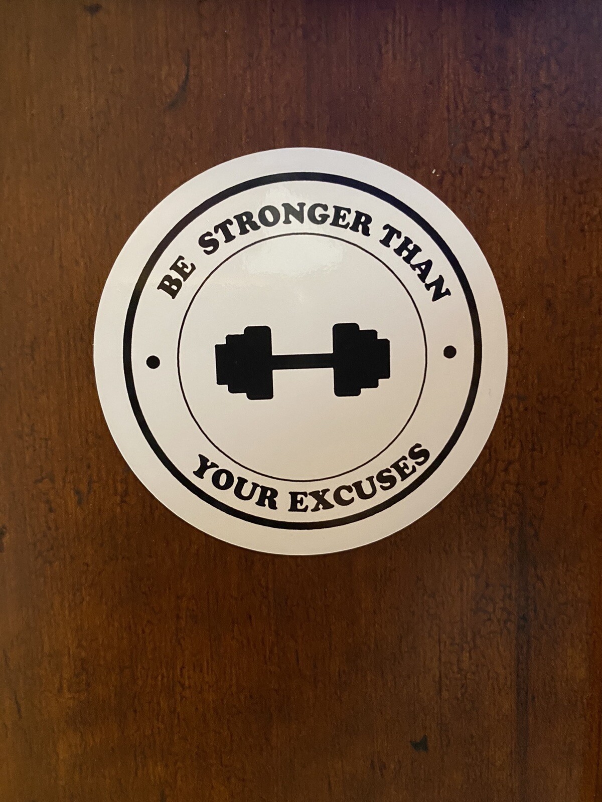 Be Stronger Than Excuses Sticker Waterproof Gym Workout Body Gift NEW