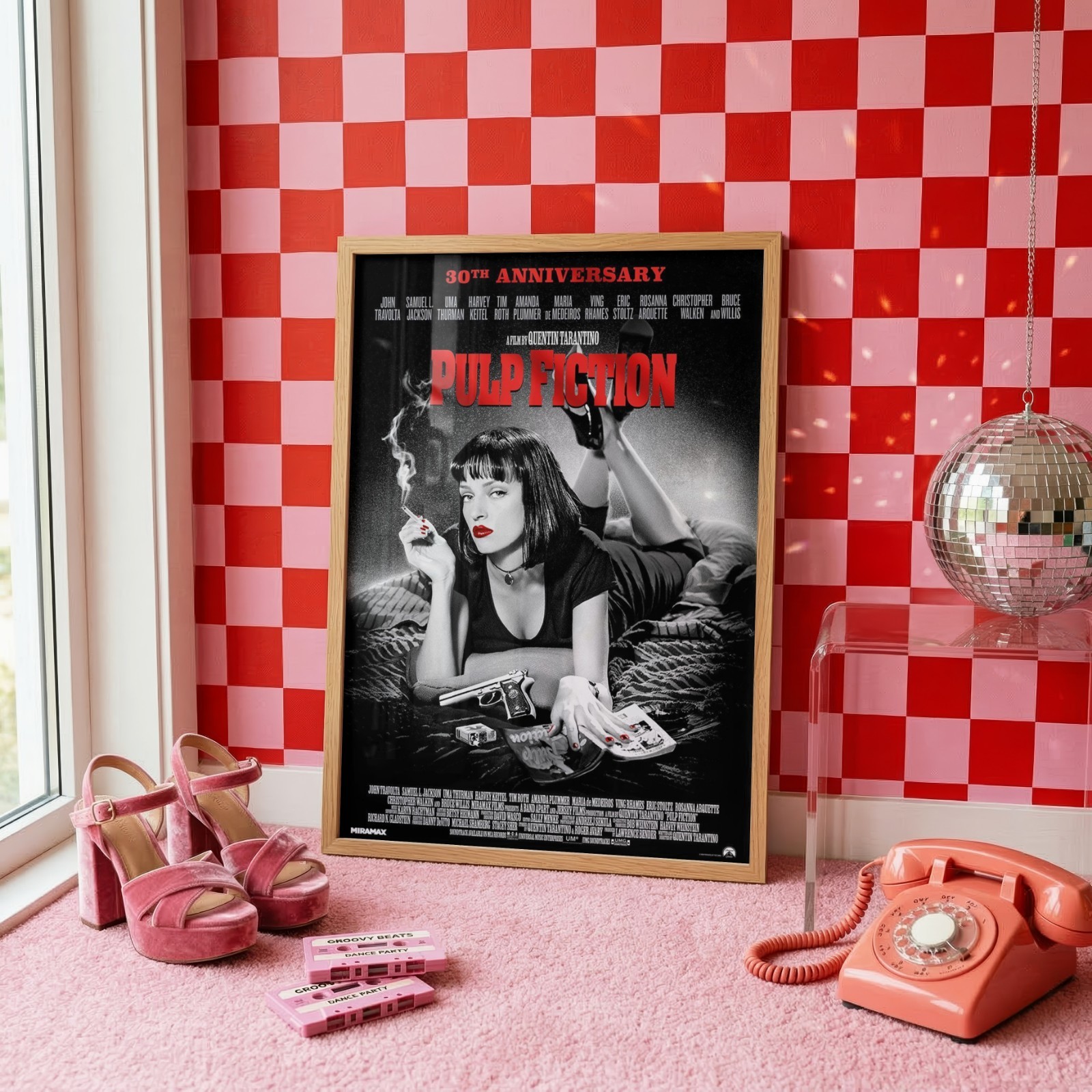 Pulp Fiction Original Movie Poster 30th Anniversary INTL Re-release White