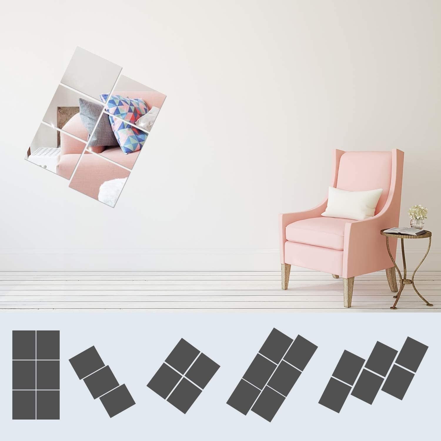 8”x10” Frameless Plastic Mirror Sheets – 20 Pcs Unbreakable & Safe for Crafts