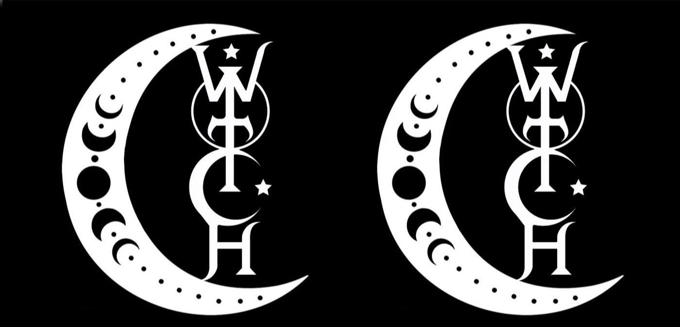 Wicca Witch Crescent Moon Phases Two 5″ Vinyl Decal Car Window Any Flat Surface