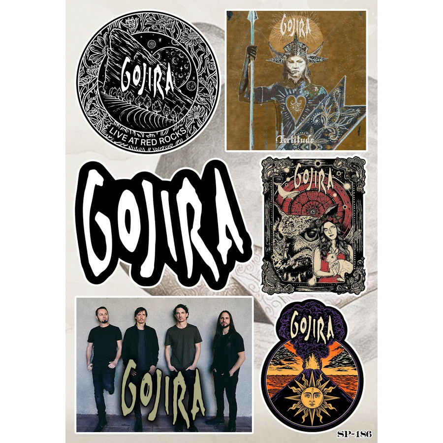 Gojira Sticker Pack | Fortitude Heavy Death Progressive Groove Metal Band Logo
