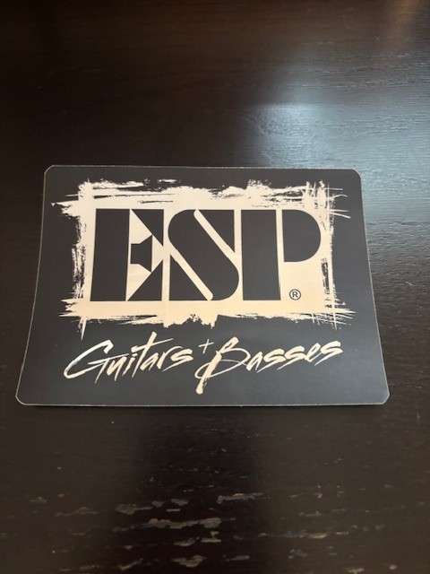 ESP Guitars Basses Factory sticker 3×5