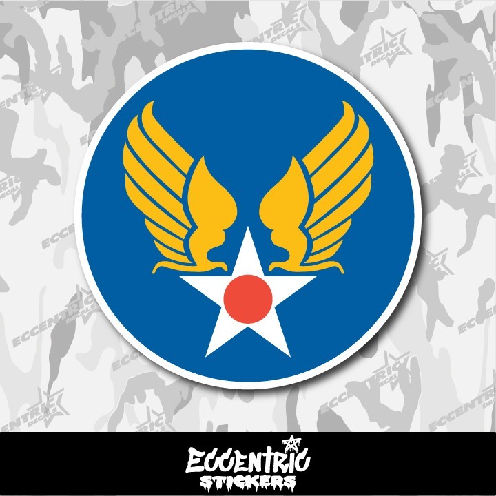 US Army Air Corps Hap Arnold Wings Vinyl Sticker