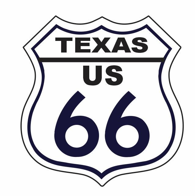 Texas RT 66 Route 66 Sticker MADE IN THE USA D2881