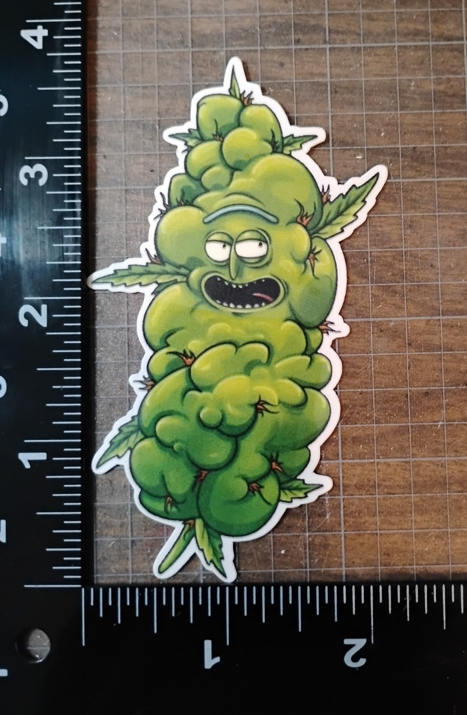 Pickle Rick 420 Funny Adult Humor Vinyl Decal Sticker
