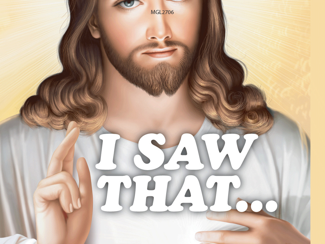 I SAW THAT…. Jesus Fridge Magnet Kitchen Home Decor – 3.5″ x 2.5″ Made in USA