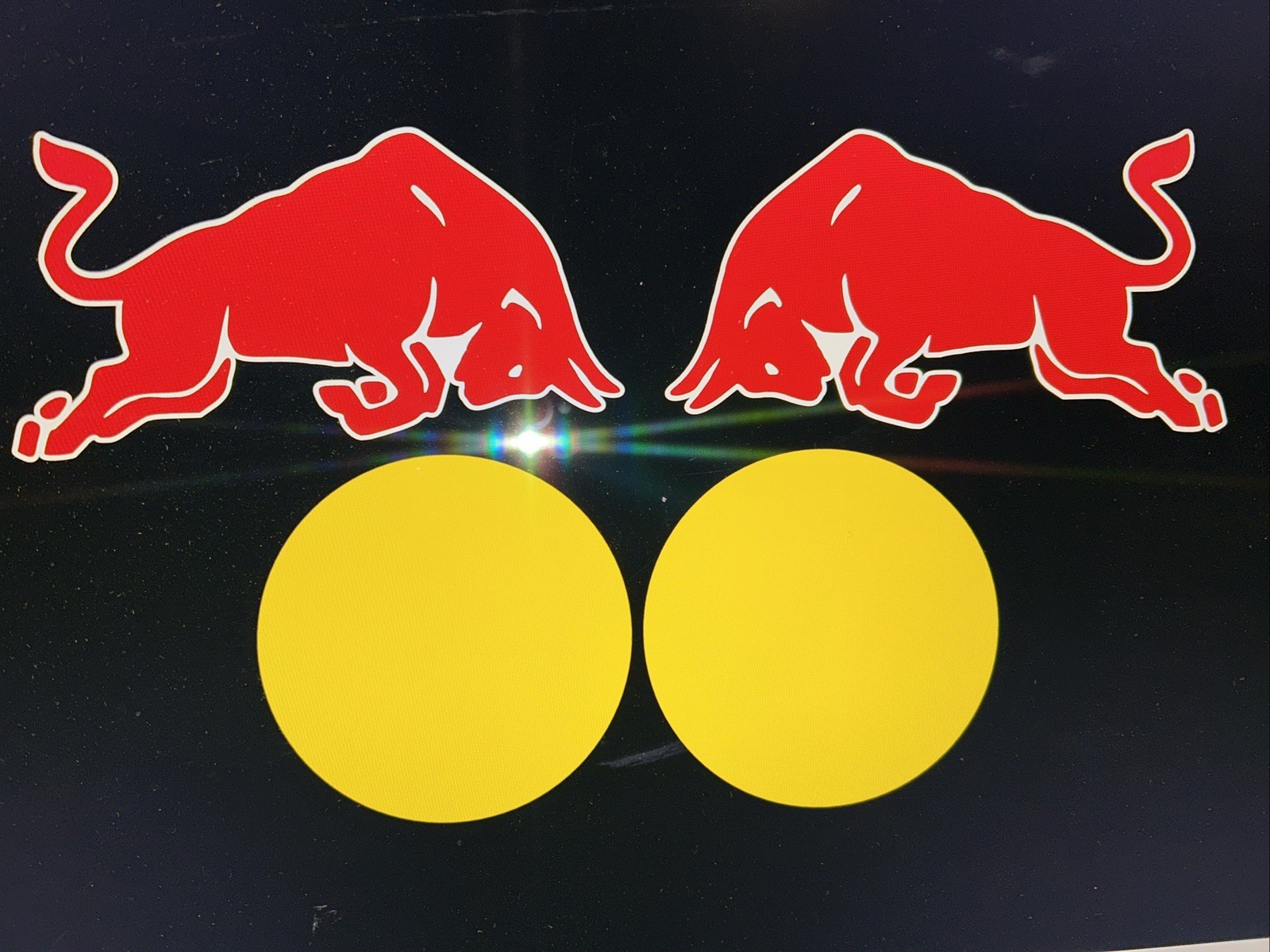 two bulls right and left vinyl Decals stickers motorcycle, cars bigger size