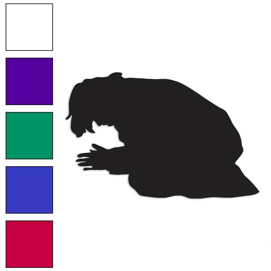 Prayer Praying, Vinyl Decal Sticker, Multiple Colors & Sizes #958