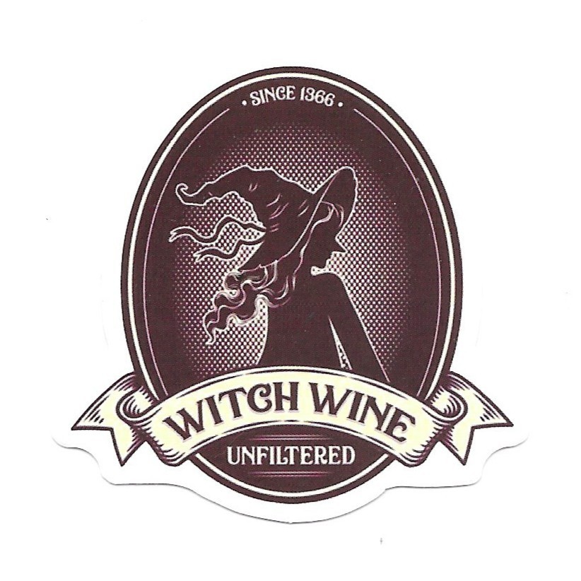 Witch Wine Sticker Vinyl Die Cut Unfiltered Gothic Brewing Magic Decal