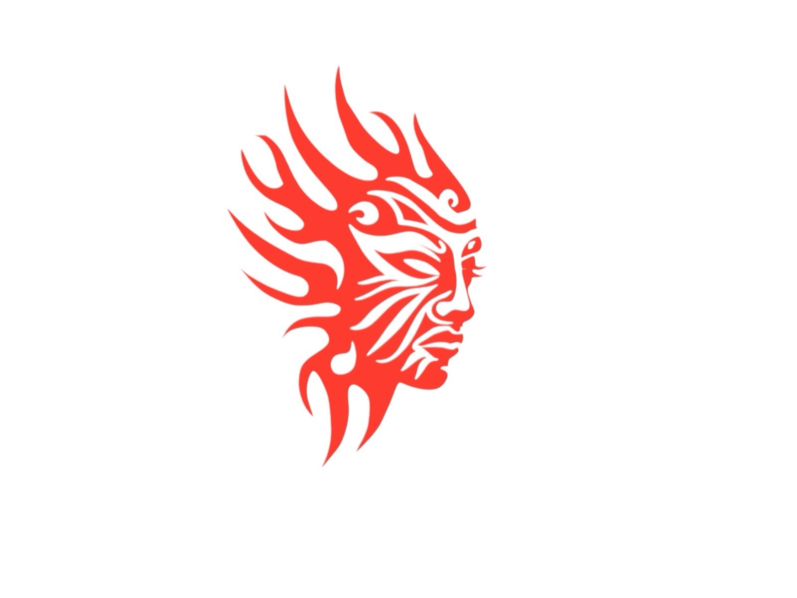 Tribal female warrior Decal for car Windows Laptops most Smooth Surfaces