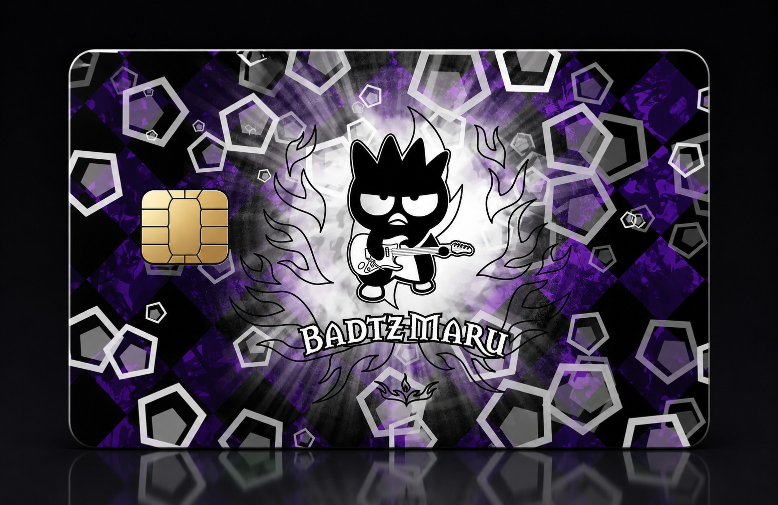 Badtz Maru Guitar Credit Card Skin Debit Card Vinyl Sticker Kawaii Wrap