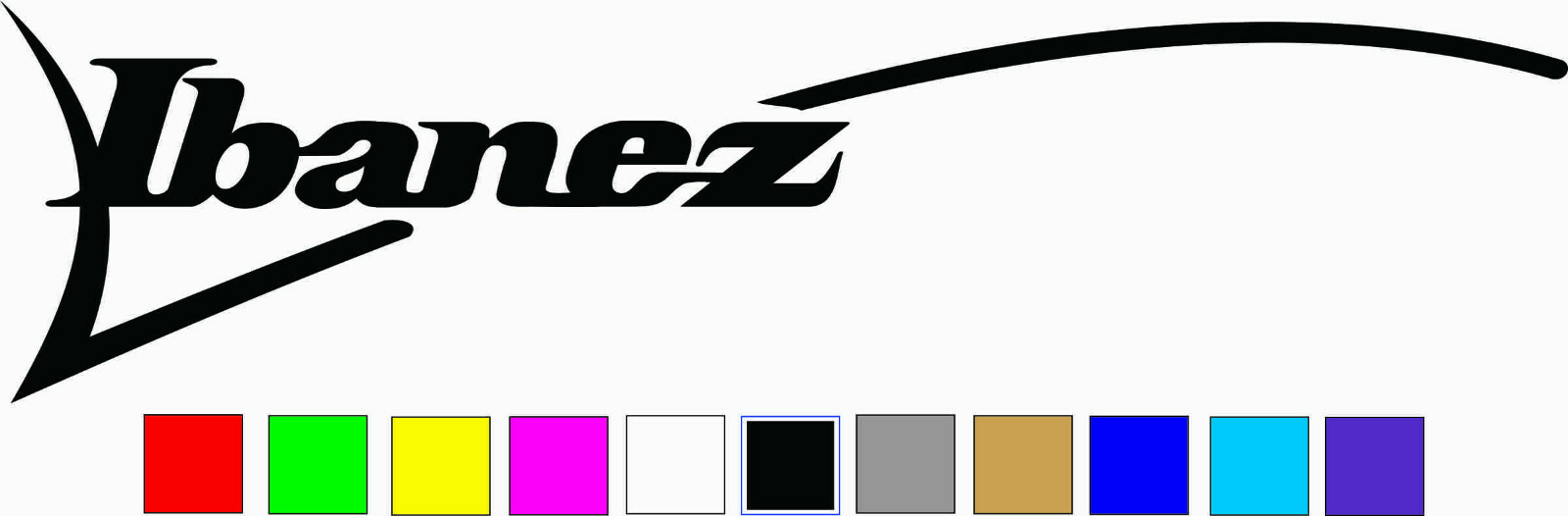 IBANEZ Guitar Vinyl Die Cut Decal Sticker