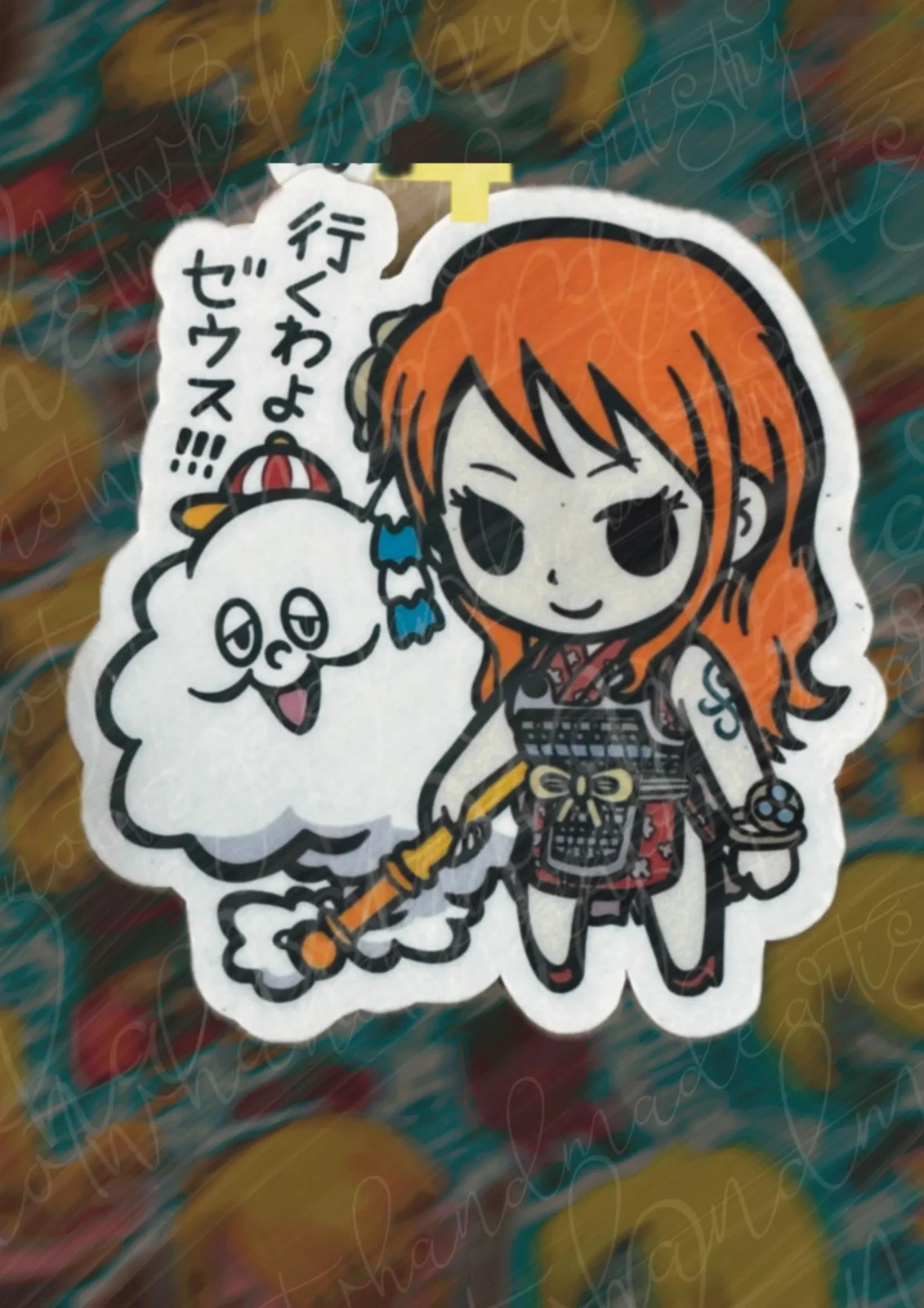 One Piece Pirates Nami Navigator Weatherproof Stickers