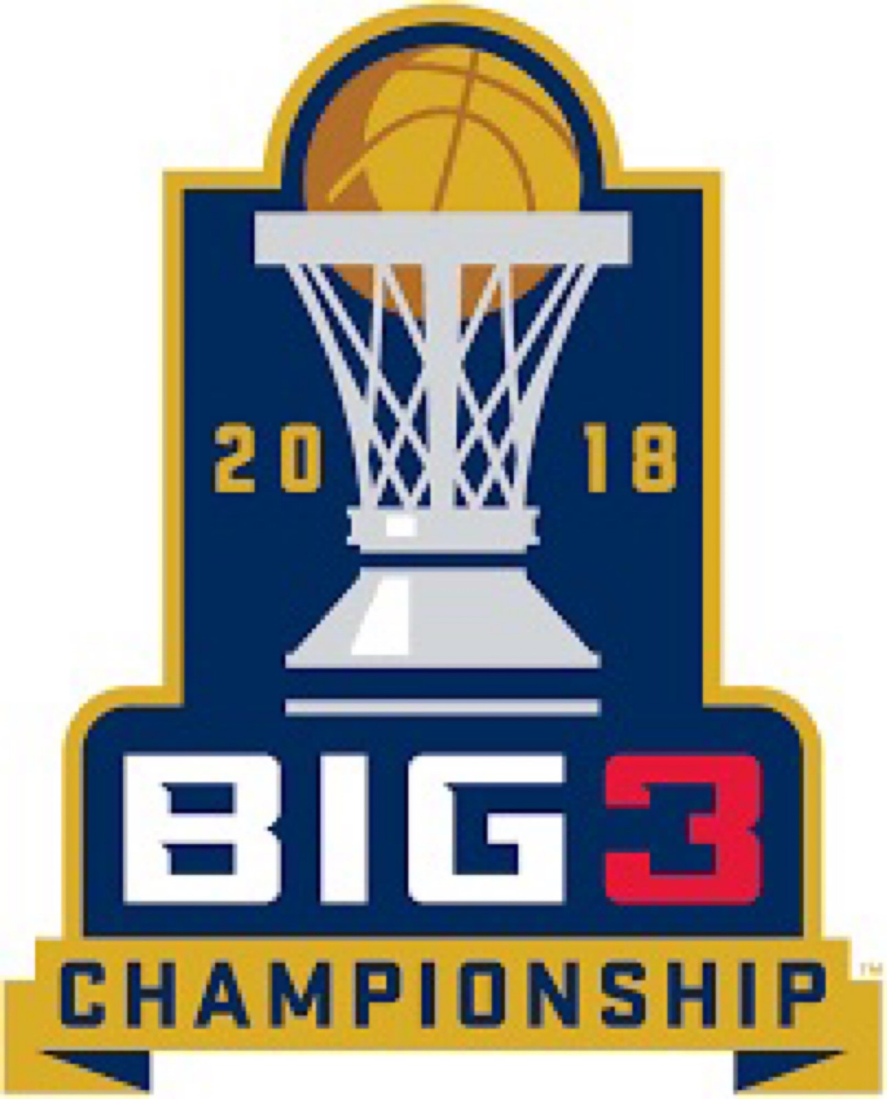 BIG3 Championship 2018 Basketball Logo Sticker 12x8in Metal sign Mascot NCAA