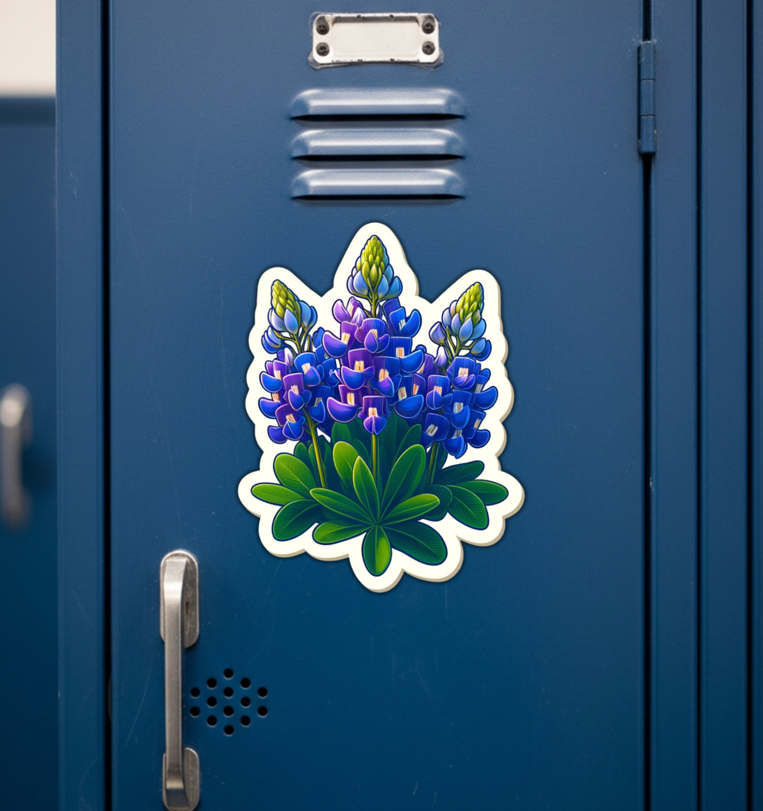 Texas Bluebonnets Fridge Magnet or Laptop Sticker