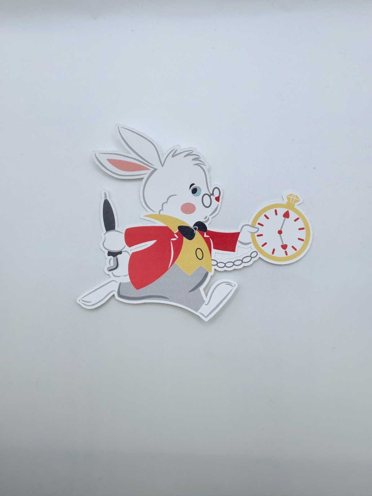 Brand New Alice in Wonderland the White Rabbit 3.5″ by 2.5″ Sticker