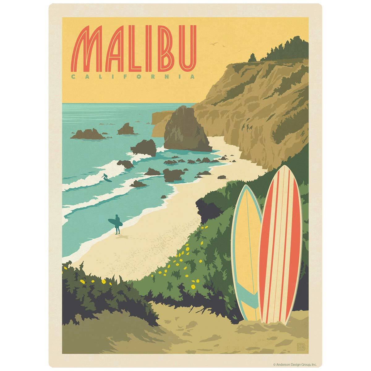 Malibu California Decal Peel and Stick